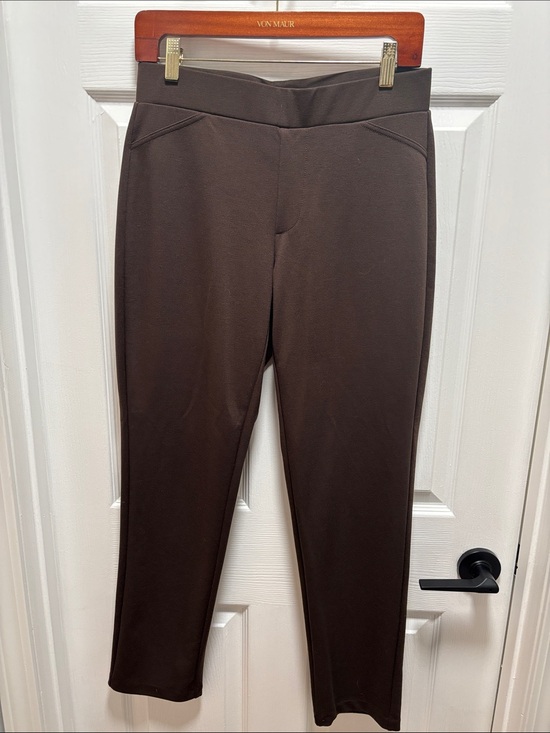 MICHAEL Michael Kors Pants - MICHAEL Michael Kors Chocolate Brown Straight-Leg Ponte Pants